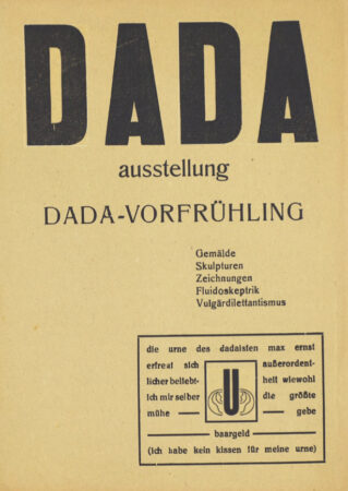 DADA-Ausstellung. DADA-Vorfrühling